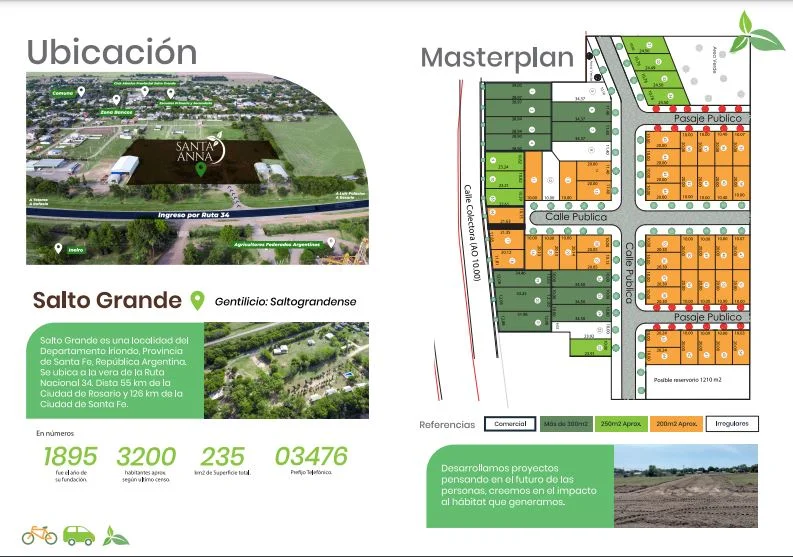 Lotes en Salto Grande - Barrio Santa Anna, desde 200m2 a 390m2 3 lote salto grande